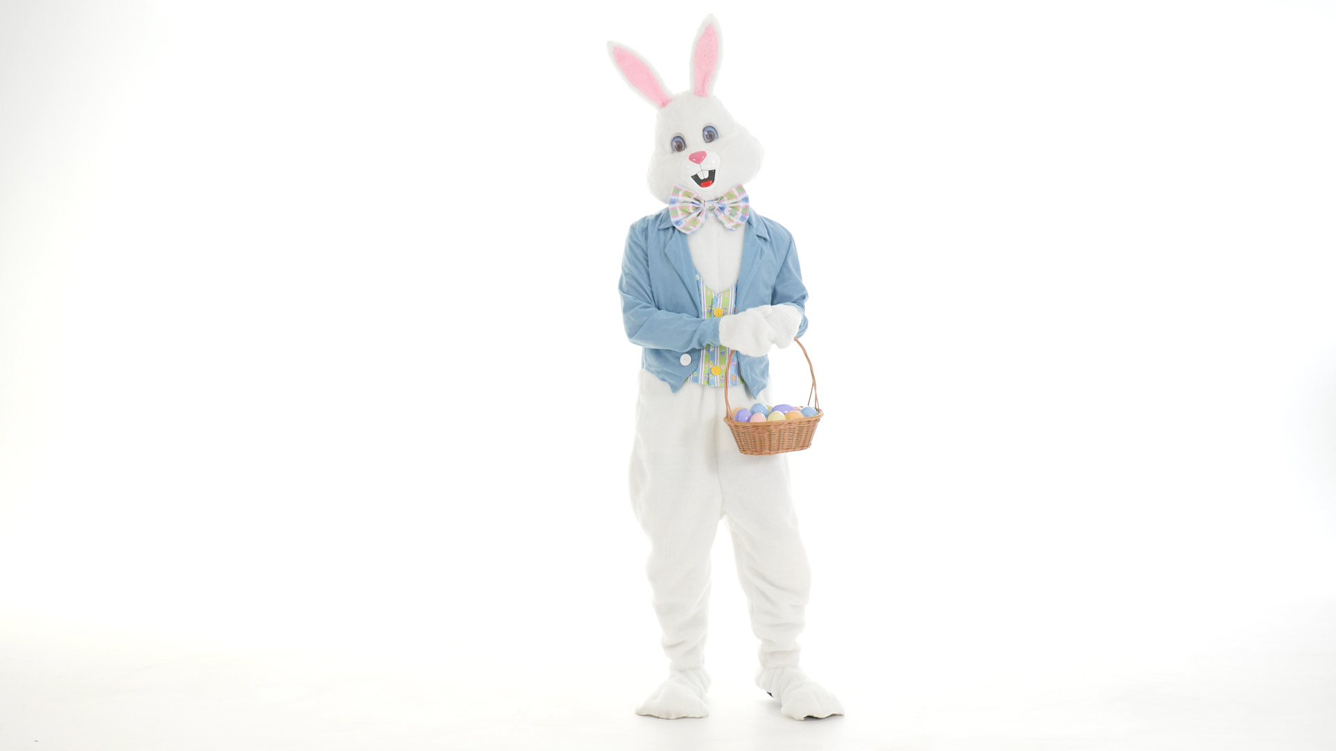 This Adult Deluxe Easter Bunny Costume gives your child the ultimate spring holiday experience.